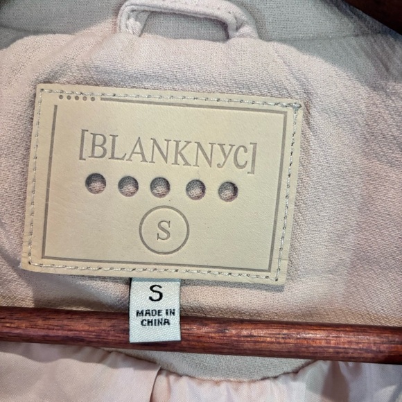 Blank NYC Moto Jacket, Color:Cream, Small, Modern Biker Casual Punk Streetwear - Picture 2 of 12